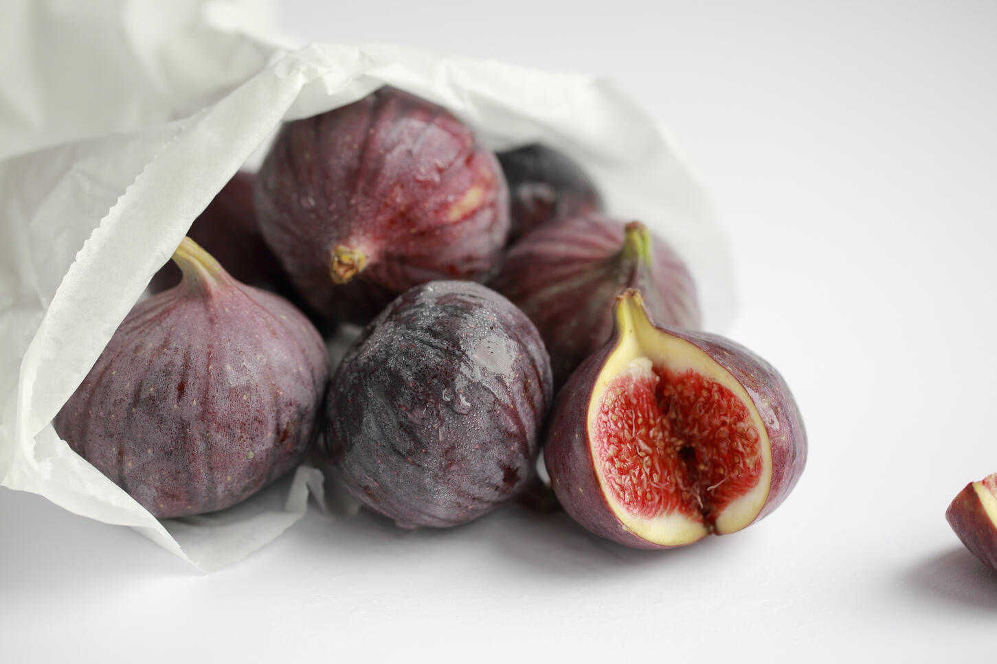 Close-up of fresh figs showing rich texture and natural tones