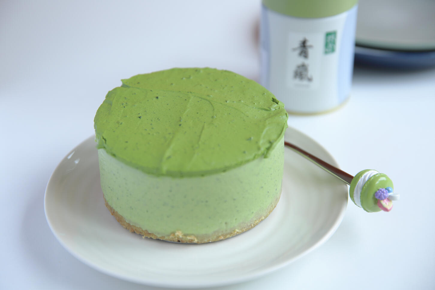 UK South East food photography - Matcha cheese cake