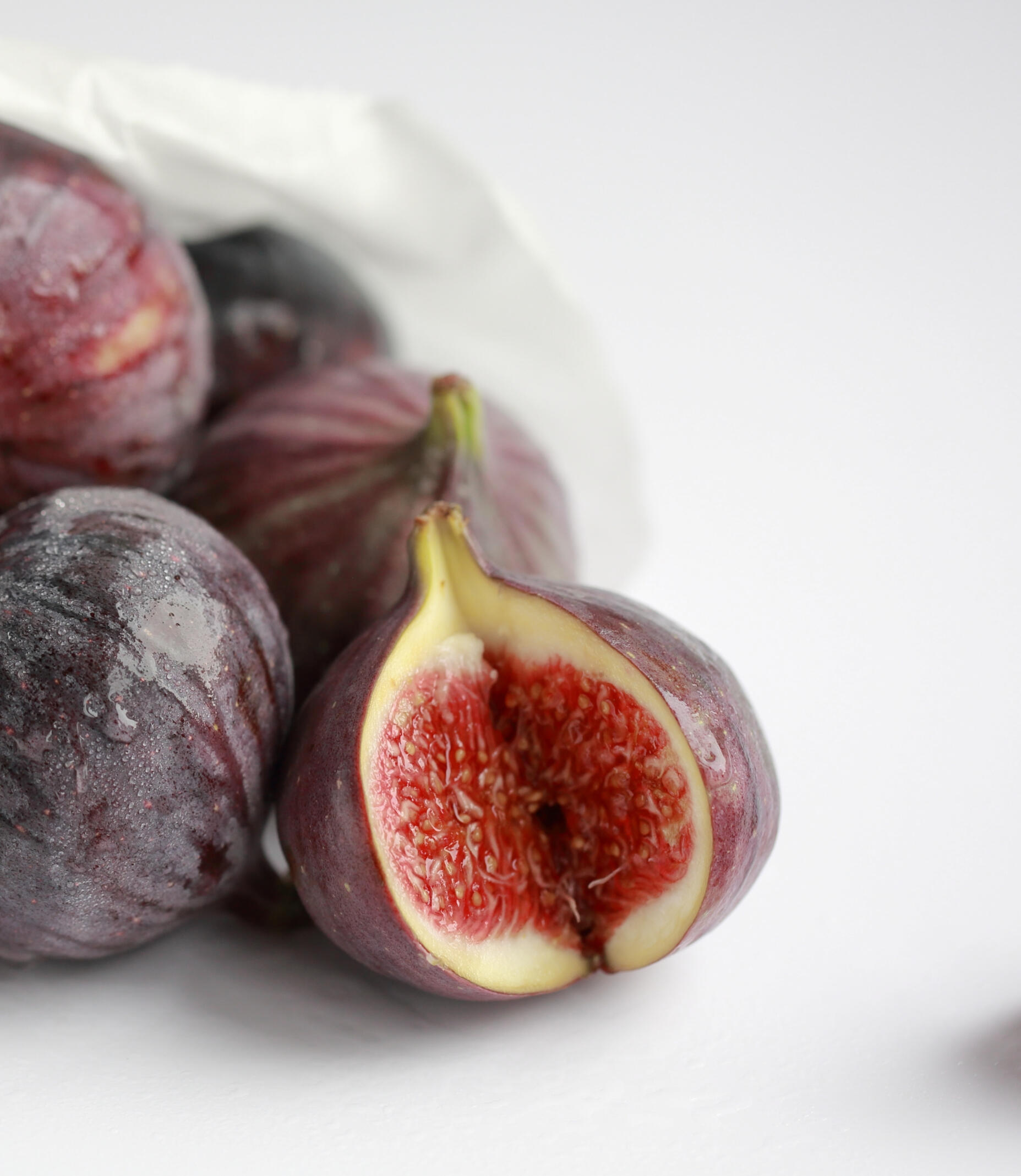 UK South East food photography - Figs in bright white UK South East food photography - Figs in bright white